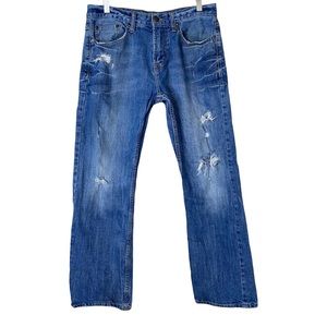 American Eagle Classic Boot Cut Distressed Jeans Mens 30x30